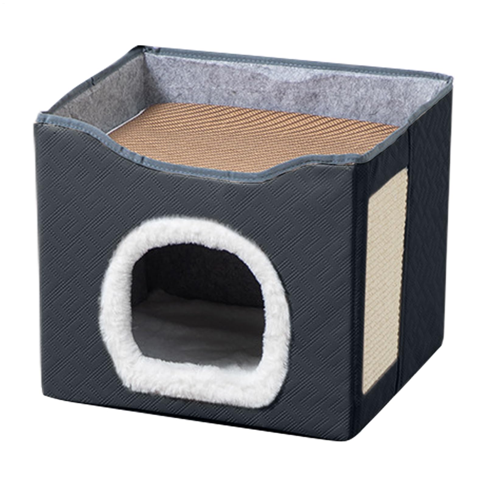 Per Gatti Cuccia Traspirante Semi-Chiusa Per Animali Domestici | Cucce Per Gatti Da Interno Per Piccoli E Grandi Da Balcone Cortili Giardino Cortile Fienile