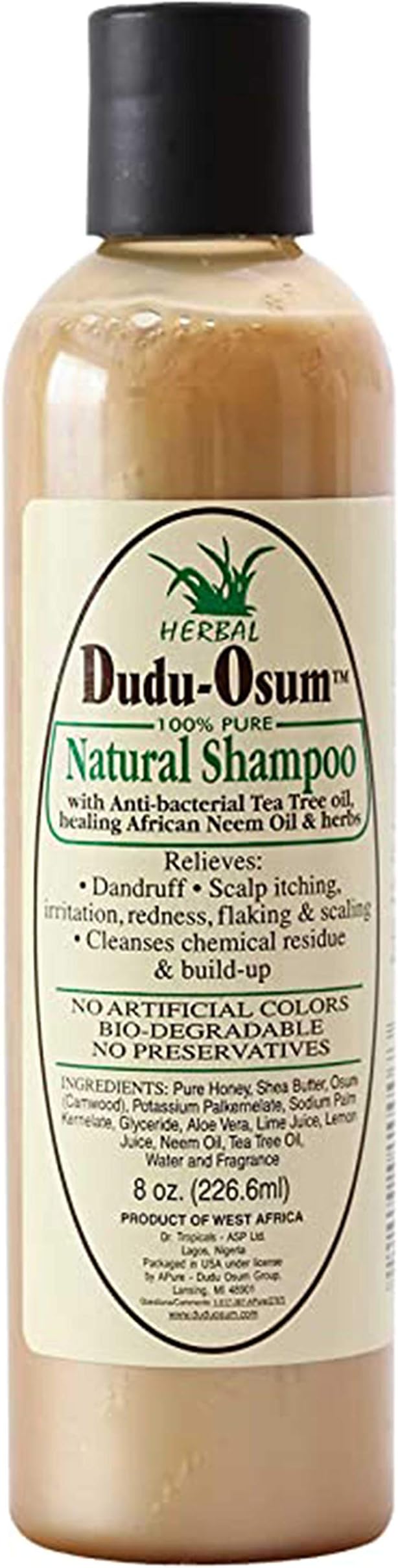 Dudu-Osum Natural Shampoo, 8 Ounce