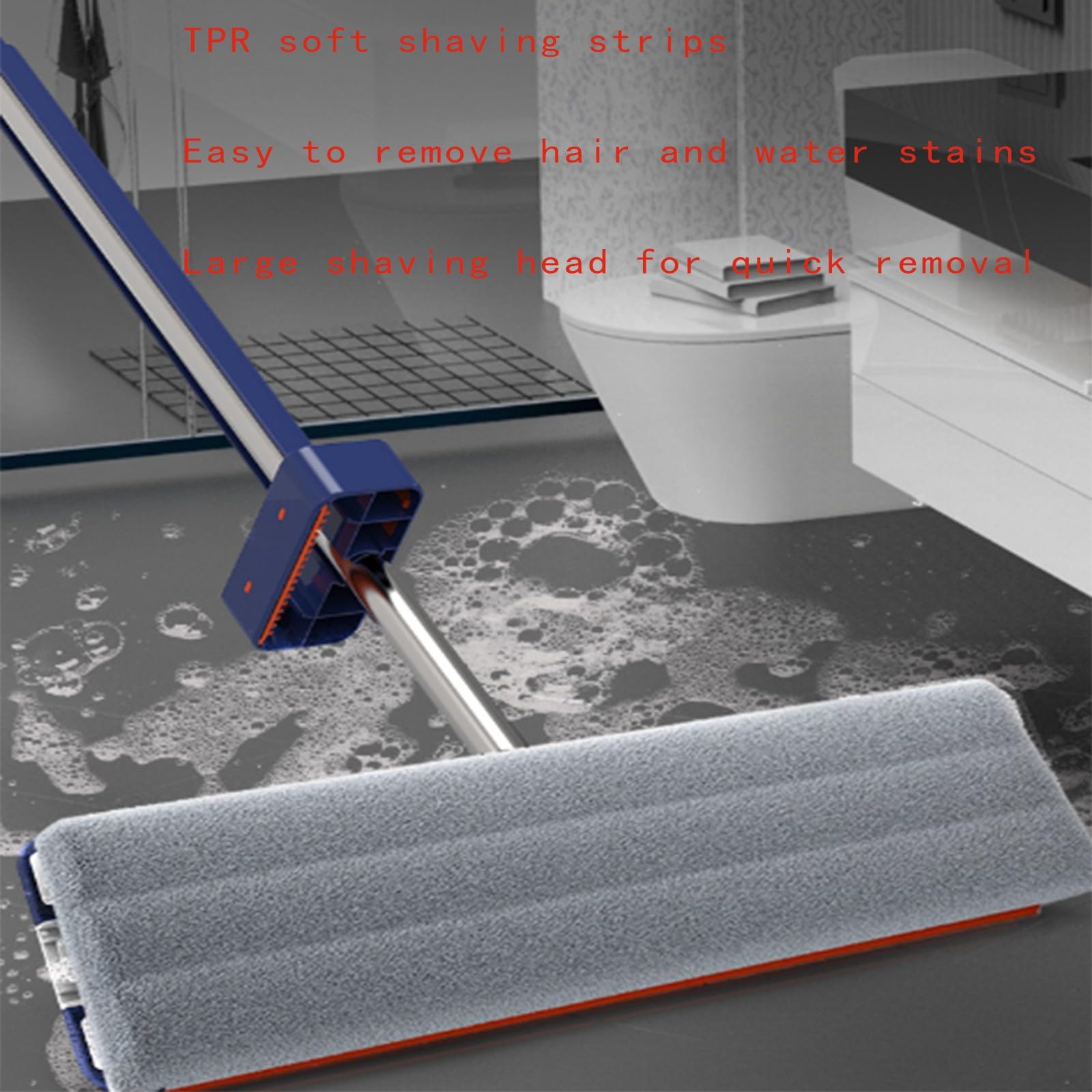 Mopa de microfibra para limpieza profunda, limpiador profesional de suelos para madera dura, laminado, azulejos y piedra, mango telescópico de acero inoxidable