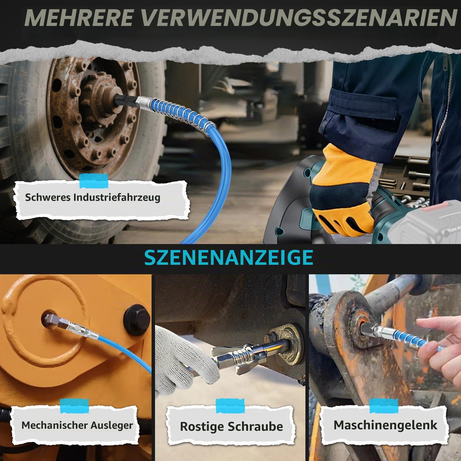 Akku Fettpresse für Makita 18V Akku, Bürstenloser Motor, Ohne Akku