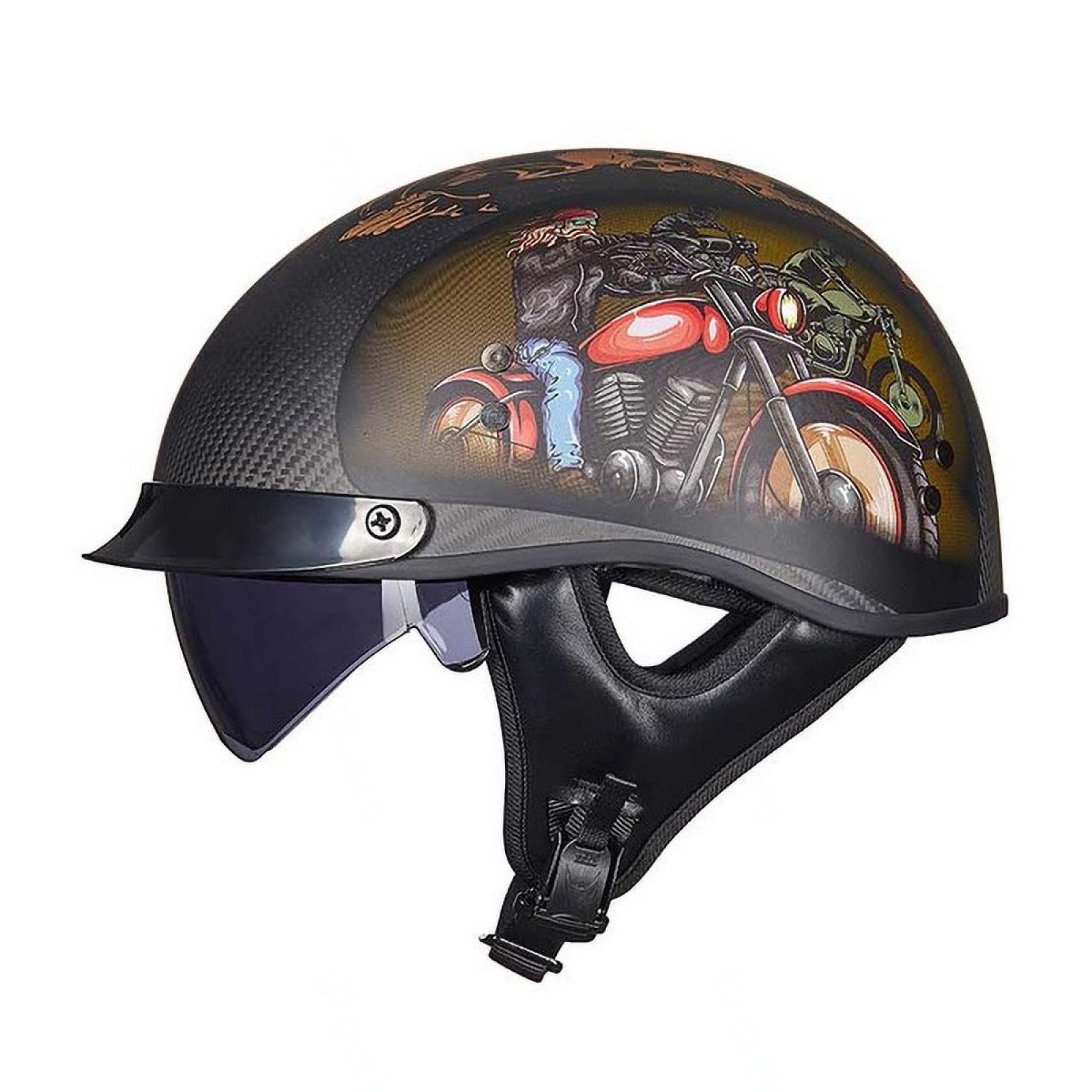 Casque Jet Rétro EBAYIN : profitez de vos balades urbaines avec ce demi-casque confortable