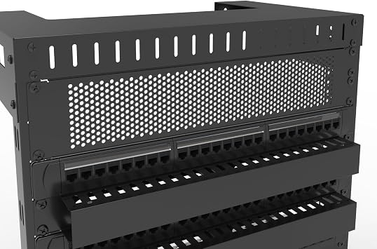 2 Pack 2U Vented Blank Panel - Metal Rack Mount Filler Panel for 19in Server Rack Cabinet or Enclosure, Black (2UVBP2PC) | Rack Mount Filler Panel for 19in Server Rack Cabinet or Enclosure, Black (2UVBP2PC)