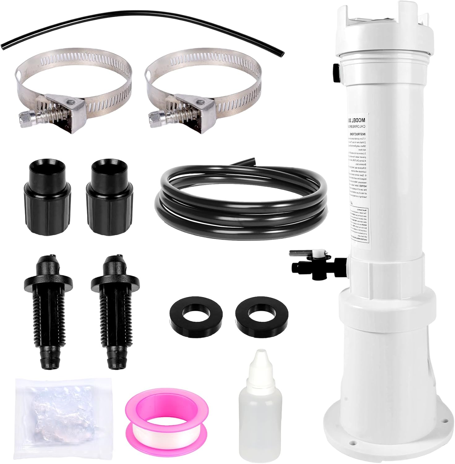 300 Pool Chlorinator R171016 Pool Chlorine/Brominer Feeder Cnmpatible with R171016 300 chlorinator| Adjustable Flow Control for Online or Offline Pools and Spas (Up to 72,000 Gallons)