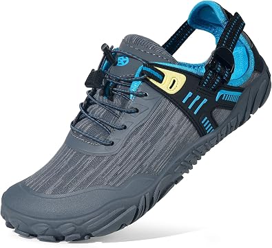 Eagsouni Womens Mens Water Shoes Quick Dry Sport Aqua Shoes Barefoot Non-Slip Outdoor Hiking Sandals with Wide Toe Box & Arch Support