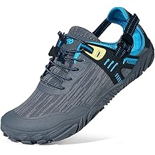 Womens Mens Water Shoes Quick Dry Sport Aqua Shoes Barefoot Non-Slip Outdoor Hiking Sandals with Wide Toe Box &amp; Arch Support