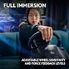 Logitech G G923 Racing Wheel and Pedals for PS5, PS4, PC, Mac, TRUEFORCE up to 1000 Hz Force Feedback + G321 LIGHTSPEED Wireless Bluetooth Gaming Headset - Black