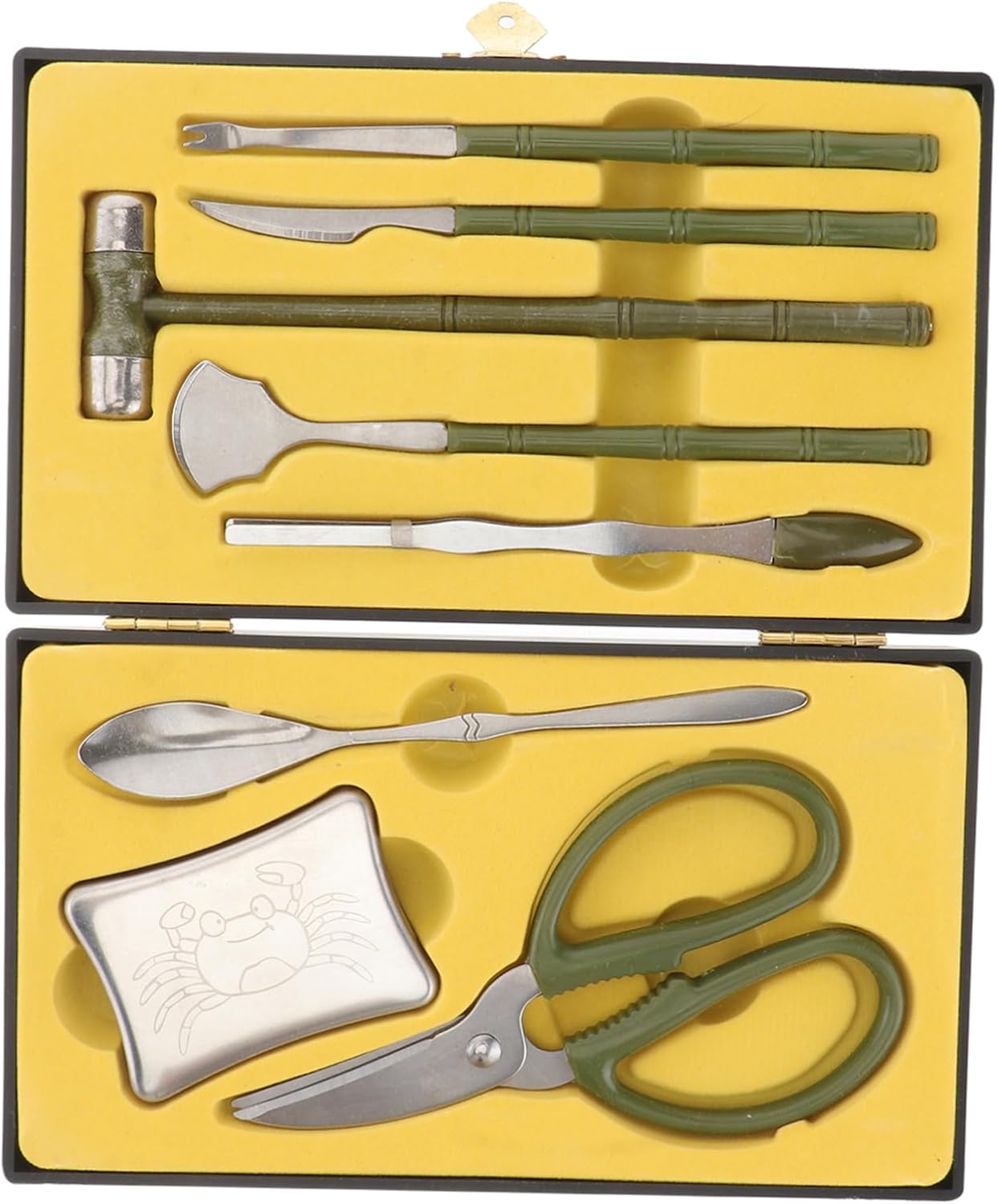 BESTonZON 8pcs Crab Eating Tool Peeler Stainless Steel Crab