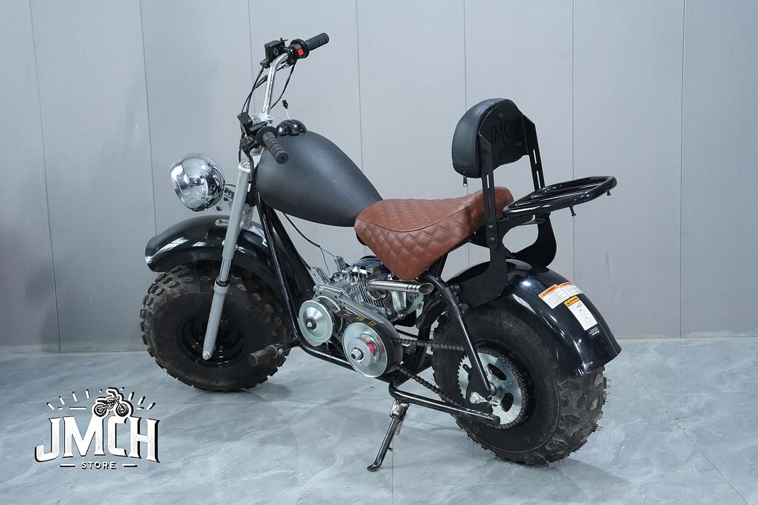 JMCHstore Real Gas Fuel Tank for Baja Tiralmaster Massimo MB200, Mini Baja Heat Warrior, Hawg Ty 196cc, Serengeti puma, Yukon trail puma 200 Mini Bike (Black)