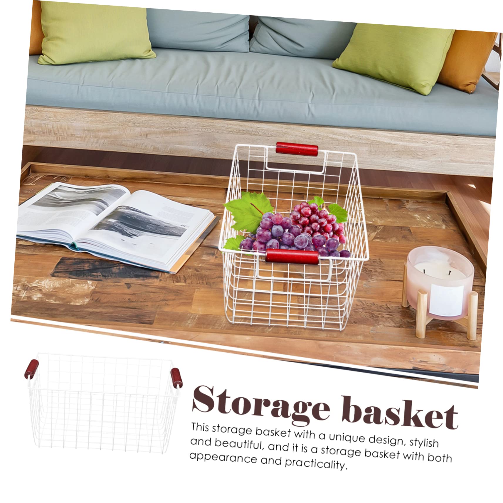 SOLUSTRE Stainless Steel Basket Wire Baskets for Organizing Large Capacity Storage