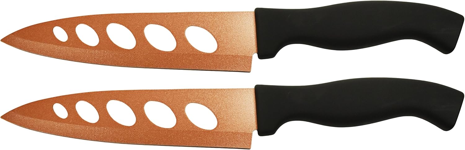 Copper Knife - 2 Pack. Never Needs Sharpening - COPPER KNIFE Stainless Steel Stays Sharp Forever