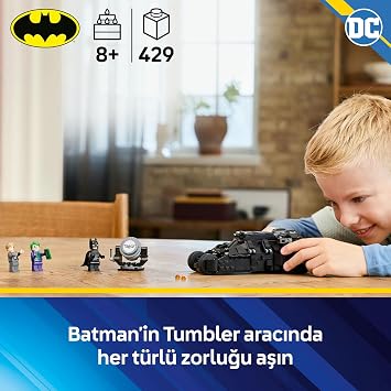 LEGO DC Batman: Batman Tumbler vs Two-Face and Joker Creative Toy Making Set for Kids Ages 76303-8 and Over, Birthday Gift (429 Pieces)