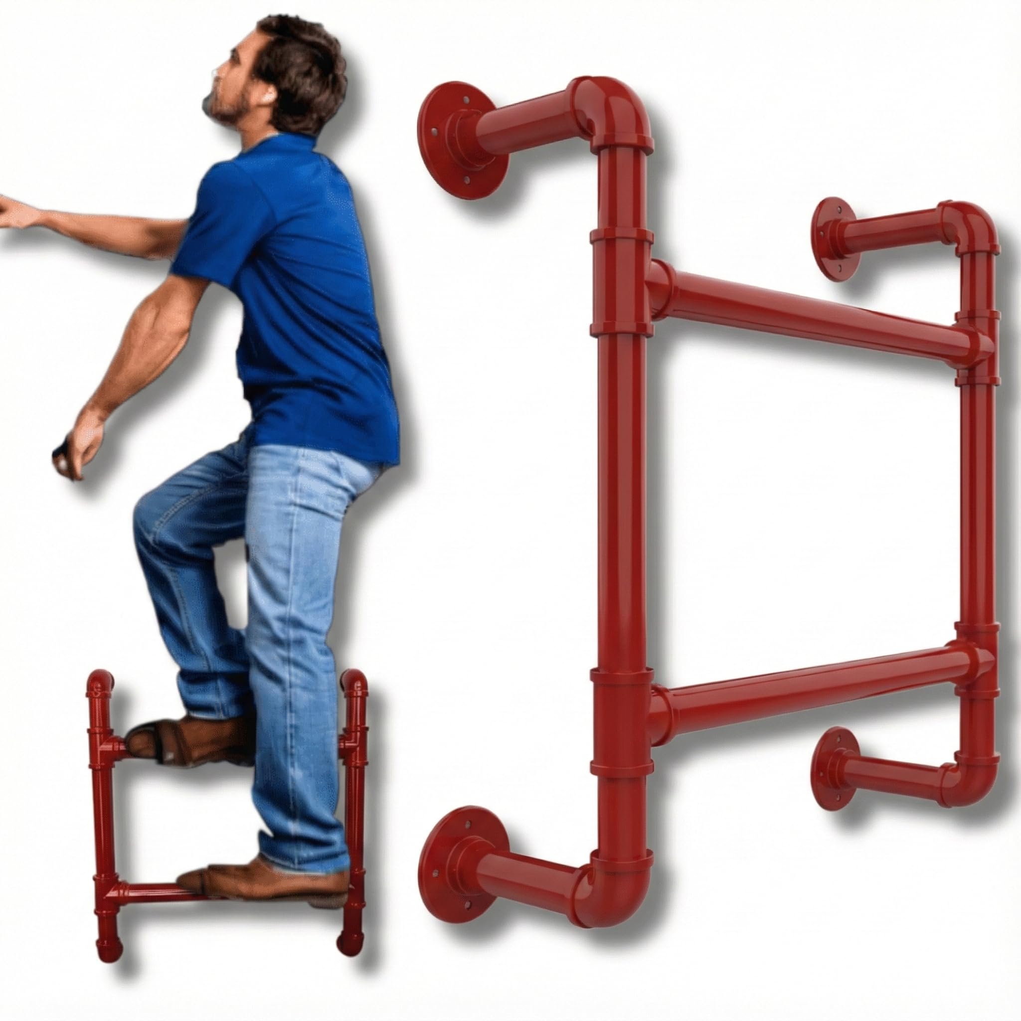 2-Stufige Wandleiter, Modulares System, Zertifizierte Notleiter