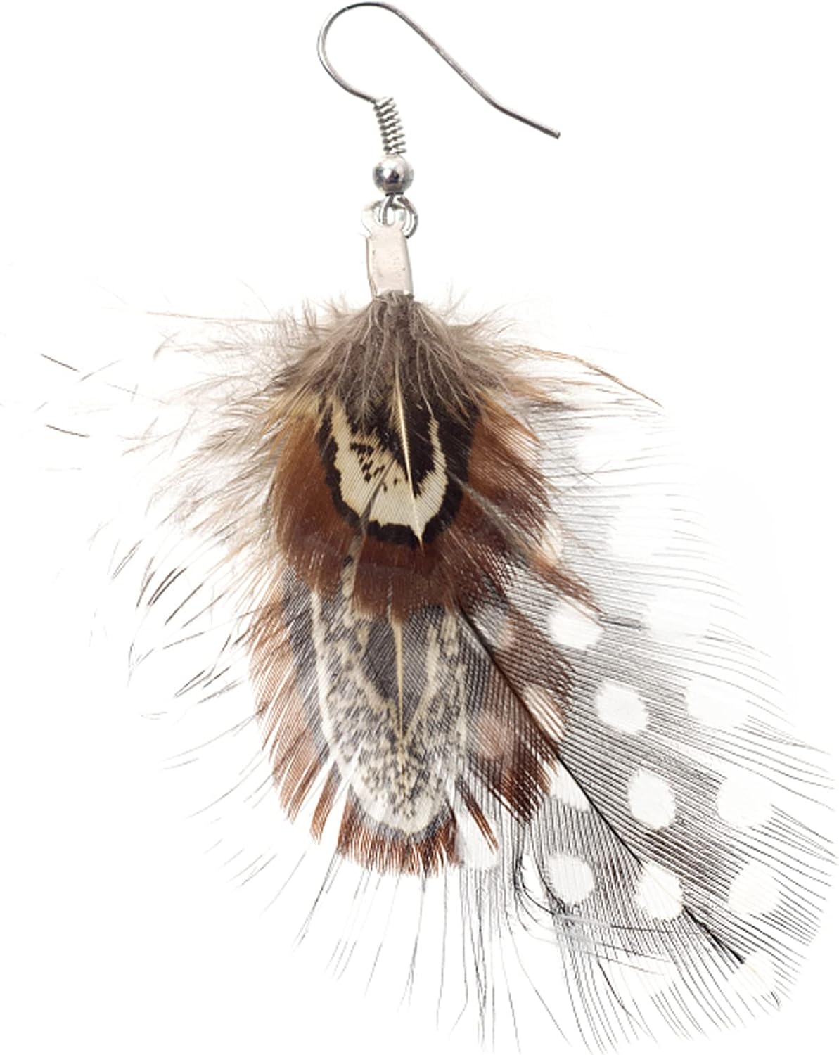 100 Pcs Natural Pheasant Feathers for DIY Craft 6-8cm Assorted Silver Pheasant Feather Guinea Fowl Wing Quill Wedding Home Party Decorations(2 Styles)