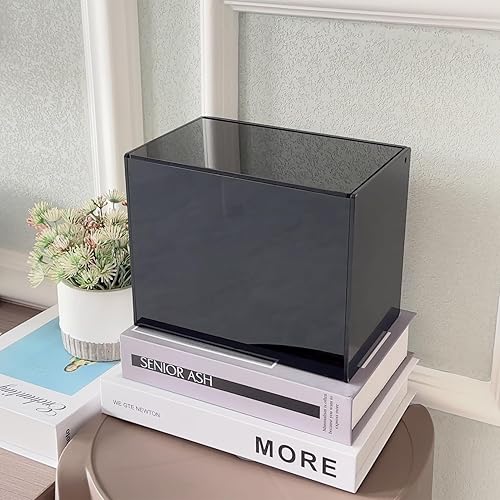 Miniatura 6 de Soporte de tampón para baño, caja de contenedor de tampones y almohadillas, soporte de almacenamiento de período para mujer, color negro