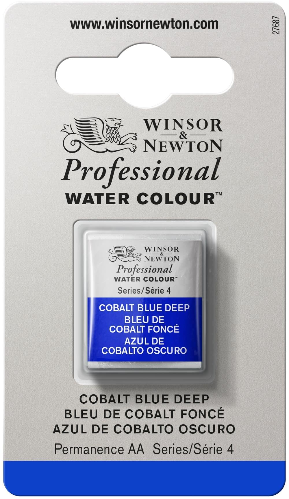 Winsor & Newton Half Pan Professional Water Colour, Cobalt Blue Deep โ image 1