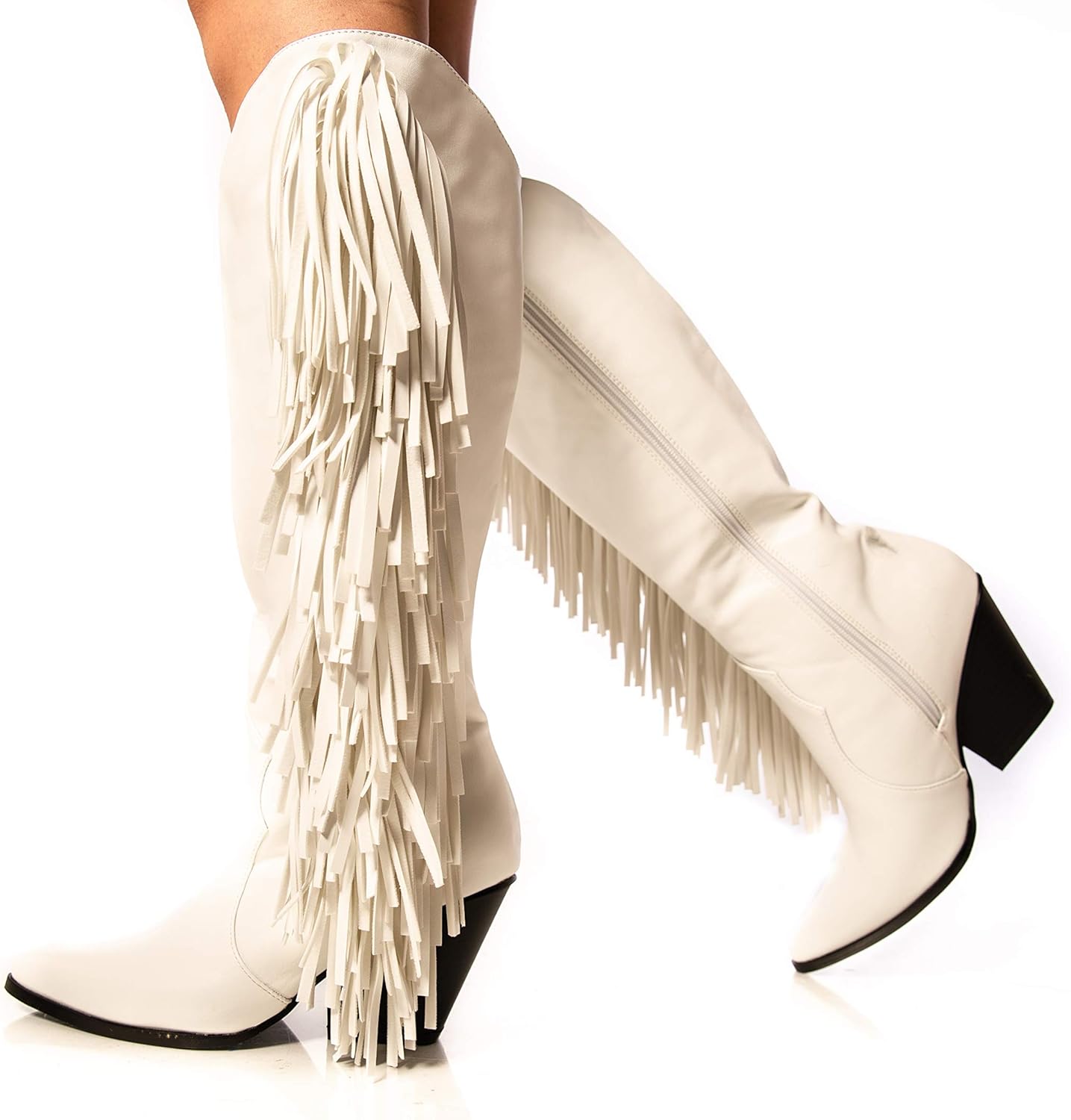 Cape Robbin Cowtown Cowboy Mid Calf Boots Women Western Cowgirl Boots with Chunky Block Heels