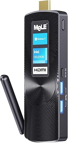 Miniatura 4 de MeLE PCG02 Mini PC Stick sin ventilador, J4125 8 GB 128 GB Escritorio Computadora Stick,Soporte WiFi 4K HDMI PXE desbloqueado Bios, Micro PC Auto