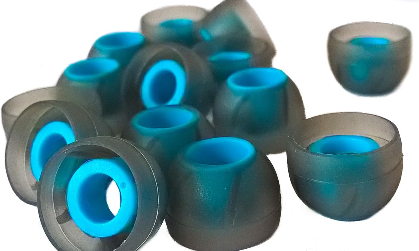 TCM TORNADO silicone earbuds/size: S / 7 pairs (14 pieces) Silicone Ear Pads Replacement Buds for In Ear Headphones. Reduces Noise & Improves Sound Internal Size {4-7mm} from The Case Market