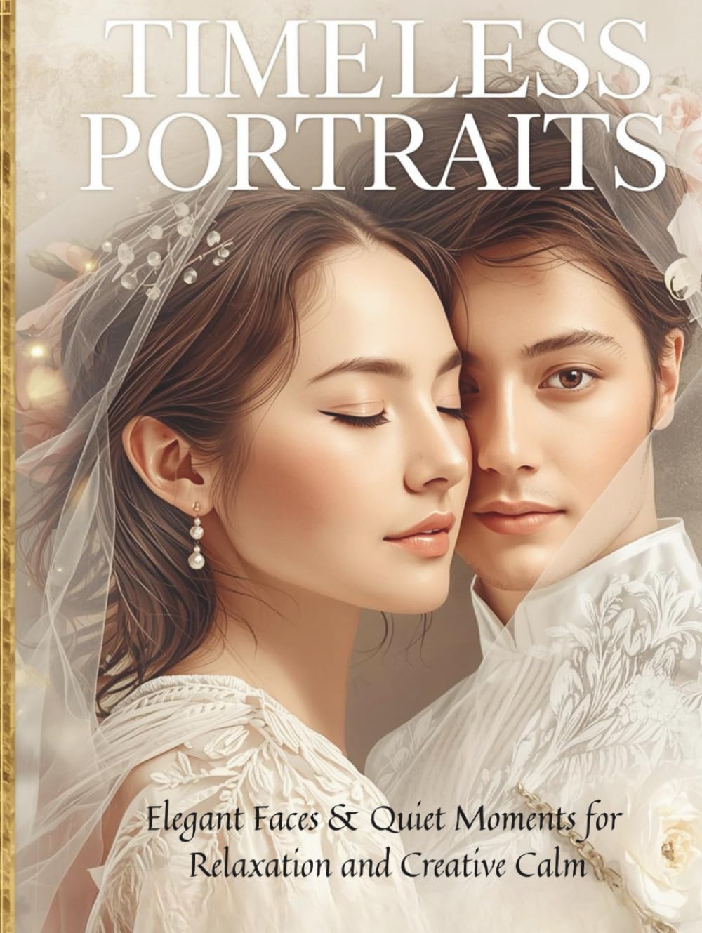 Timeless Portraits Coloring Book for Adults (Hardcover Edition): Elegant Faces & Quiet Moments for Relaxation, Stress Relief & Mindful Creativity
