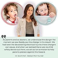 Vista 5 de Funda de cargador USB a prueba de bebés – Caja de punta de cable resistente a los niños para cables de carga USB estándar