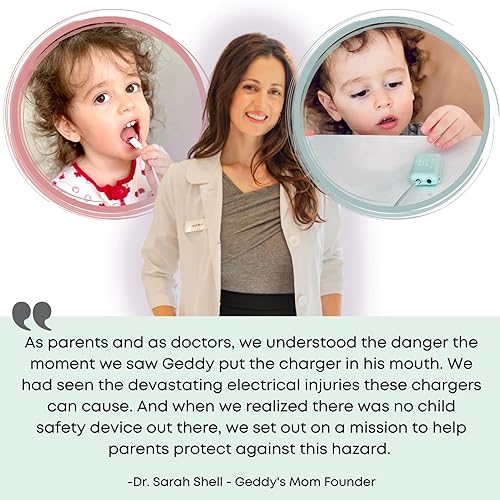 Miniatura 7 de Geddy's Mom - Watch Your Mouth - La galardonada tapa USB de seguridad para niños - Fabricado en los Estados Unidos - Prevención de golpes para niños