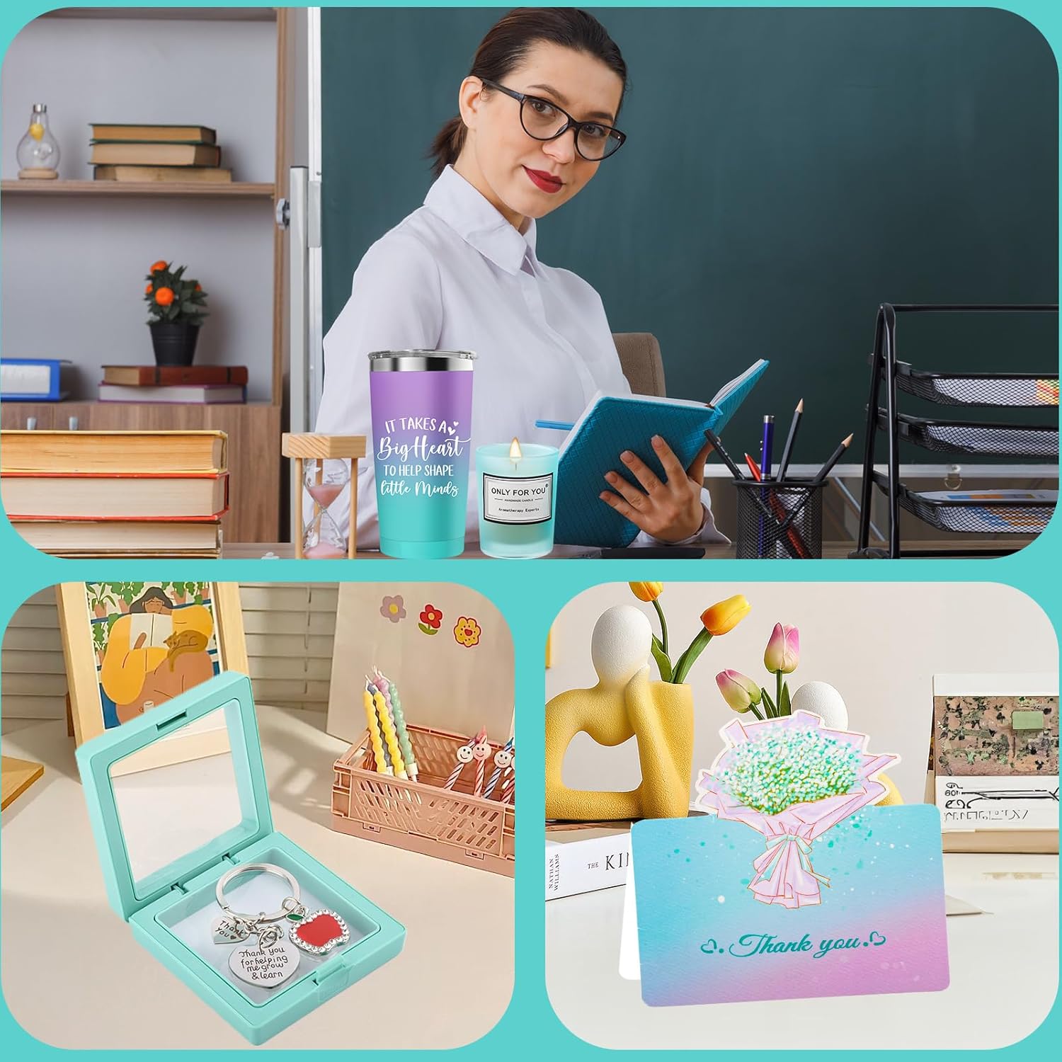 Valentines Day Gifts for Teachers, Teacher Appreciation Gifts for Women, Best Teacher Tumbler, Acrylic Plaque, Back to School Birthday Retirement 2026 Graduation Thank You for Teachers from Student - Image 6