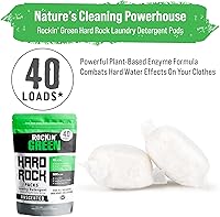 Vista 91 de Rockin' Green Detergente para ropa sucia, a base de plantas, detergente en polvo natural para ropa, vegano y biodegradable, seguro para pieles