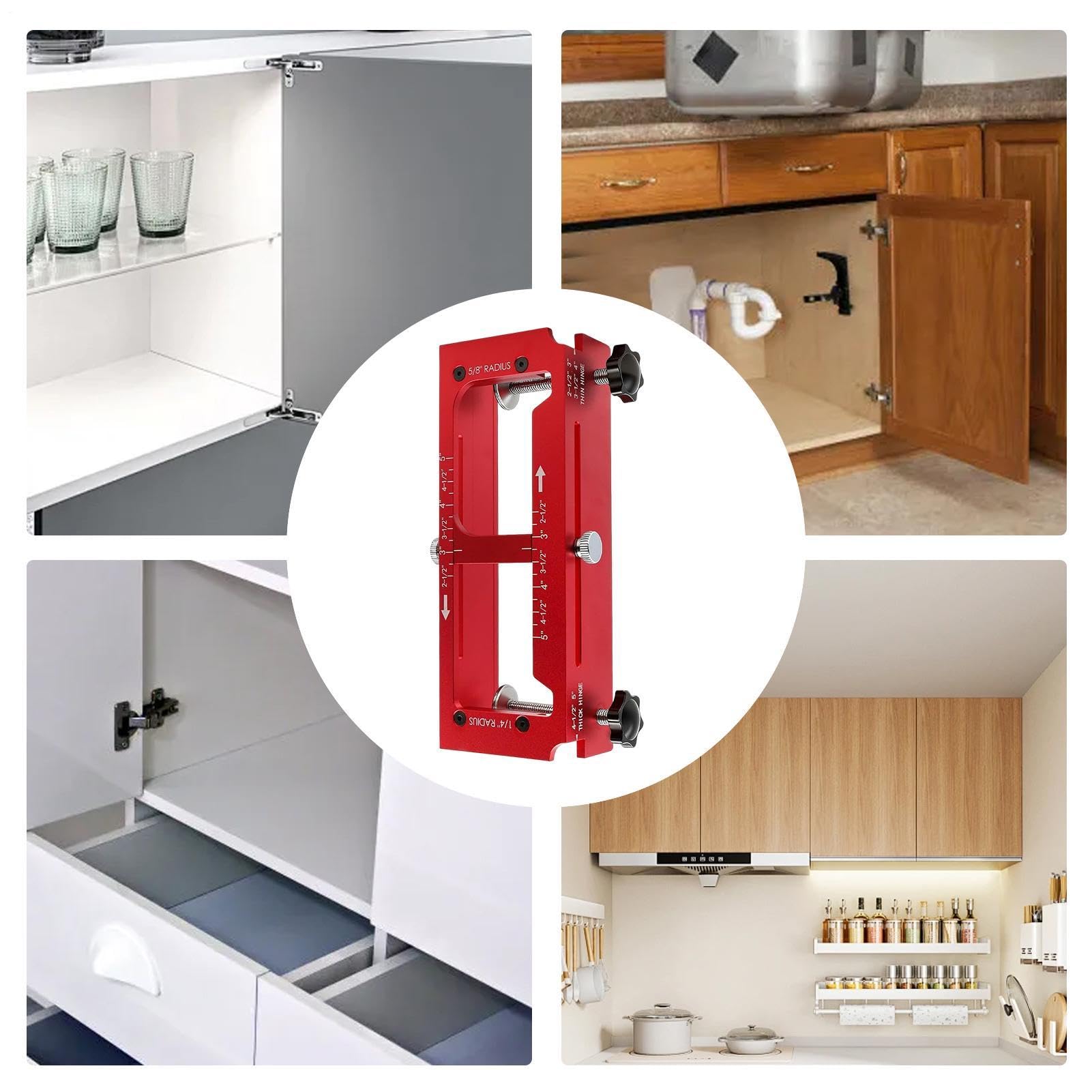 Kit de montaje para puerta, plantilla ajustable de precisión de aleación de