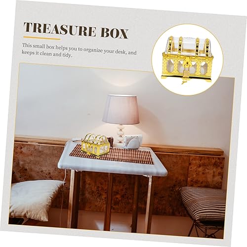 Miniatura 5 de IMIKEYA Cofre del tesoro pirata para niños y niñas, juguetes para niños, joyas para niñas, joyería para niñas, joyería para niñas, accesorios de