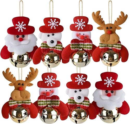 Calcetines pequeños para colgar en el árbol de Navidad, decoración de bolsas de regalo de caramelos, Papá Noel, muñeco de nieve, reno, oso,