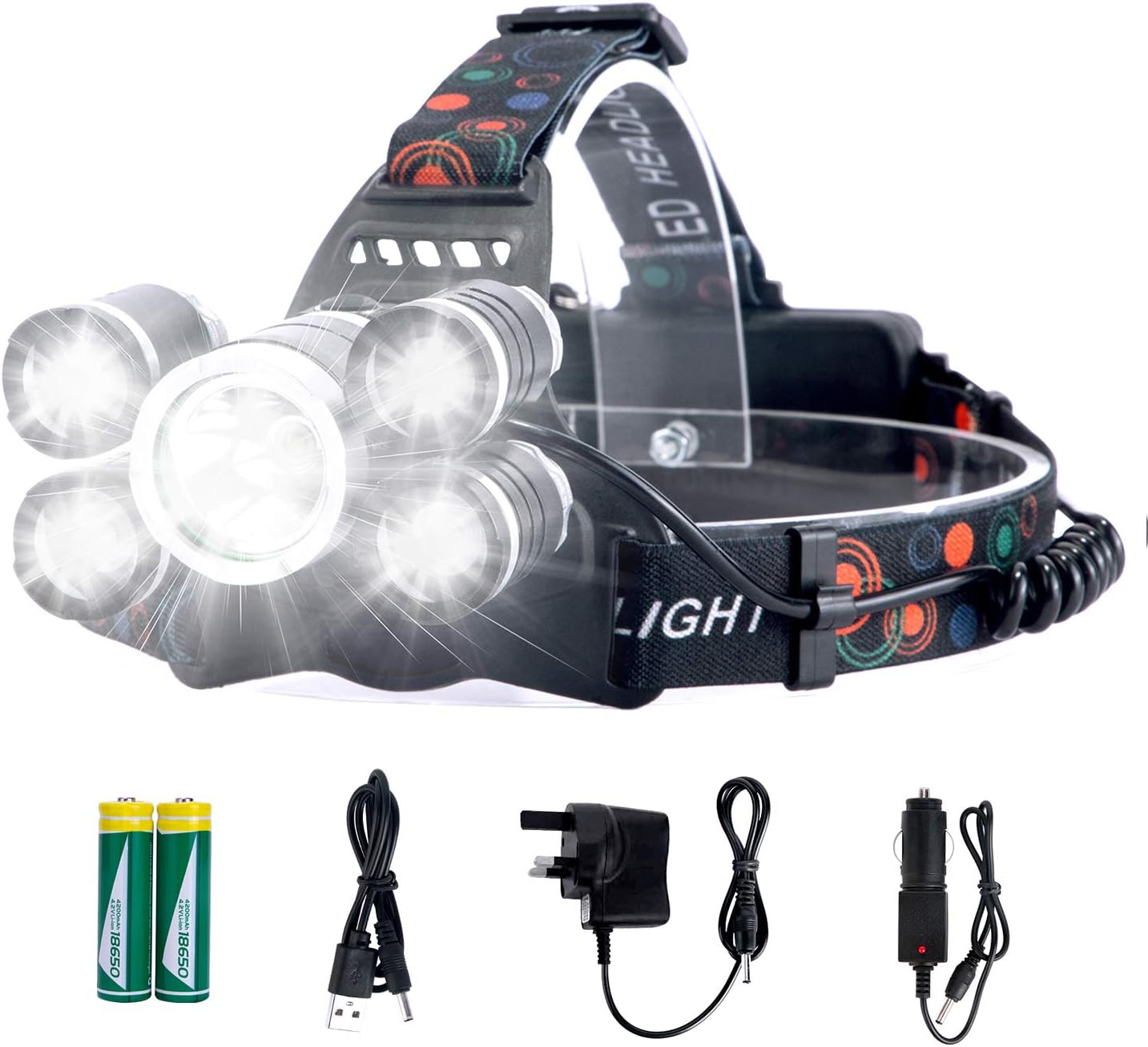 Led head lamp for safety activities even in the dark