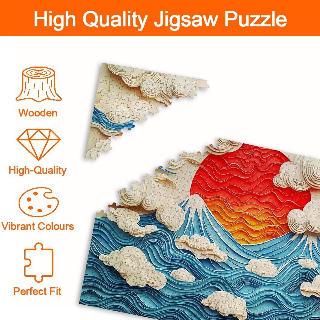 Puzzle Tramonto, Puzzle 1000 Pezzi Adulti per Decor, Regalo Donna -8424