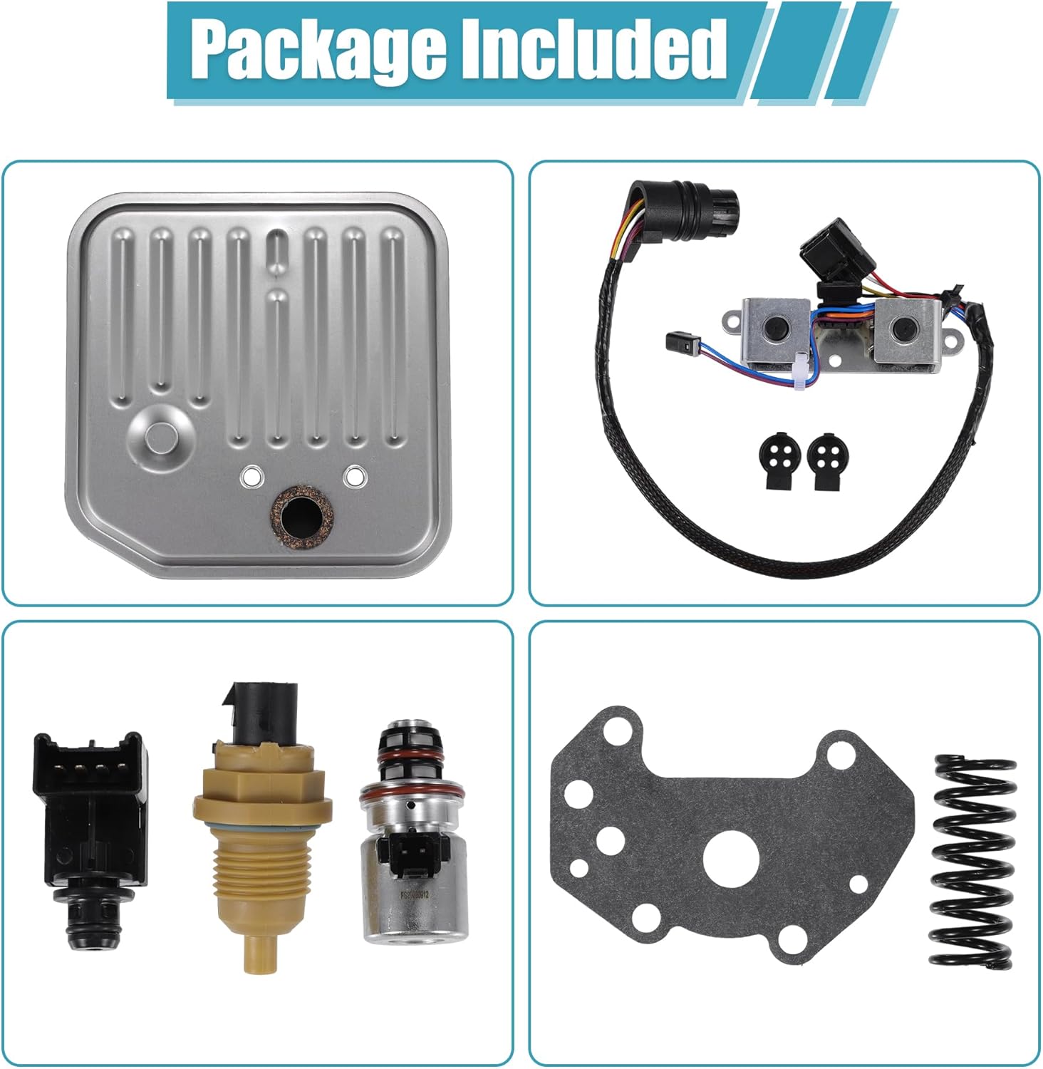 uxcell 1 Set Car Transmission Filter Kit Replacemnet for Dodge Dakota 2000-2003 No.4886333AA