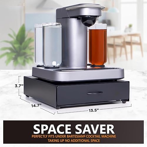 Miniatura 3 de Soporte para cápsulas Bartesian, capacidad para 40 cápsulas bartesianas, organizador de cápsulas apilables compatible con BEV de Black & Decker