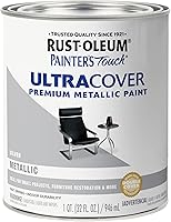 Vista 169 de Rust-Oleum Painter's Touch 1979502 - Pintura de látex, color negro brillante, 1 cuarto de galón