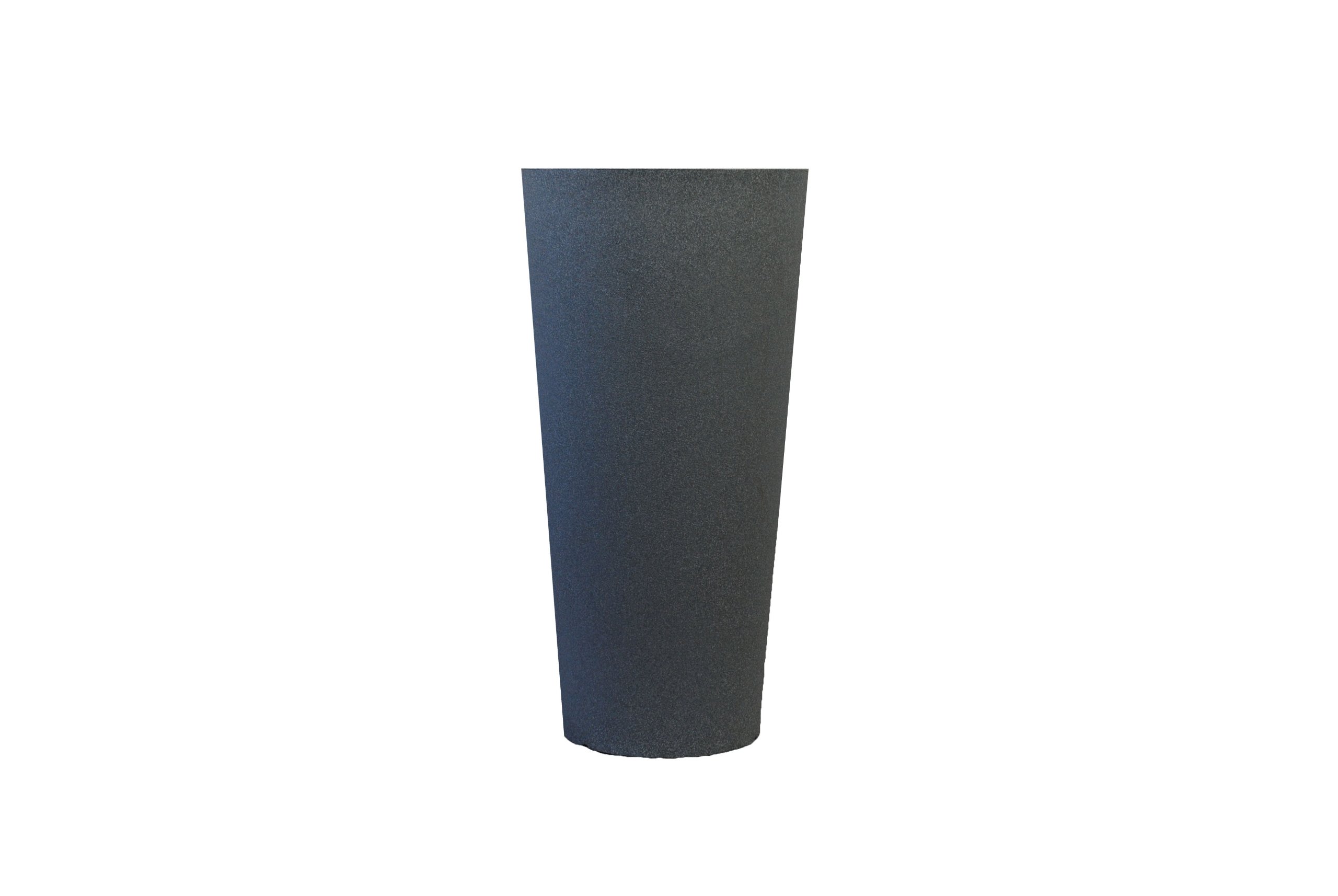 Tusco Prodotti CTR20BK Vaso Rotondo Cosmopolitan Per Esterni, 50,8 Cm - Nero, Resistente Ai Raggi UV