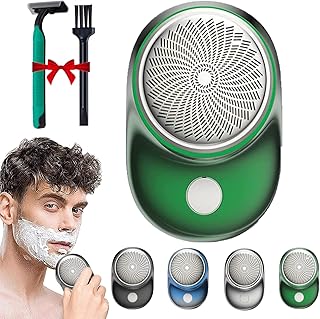 RJDJ 2023 Powerful Storm Shaver for Men, Powerful Storm Shaver, Mini Shaver Portable Electric Shaver, Rechargeable USB Electric Shaver, Pocket Portable Electric Shaver Father's Day Gifts (Green)