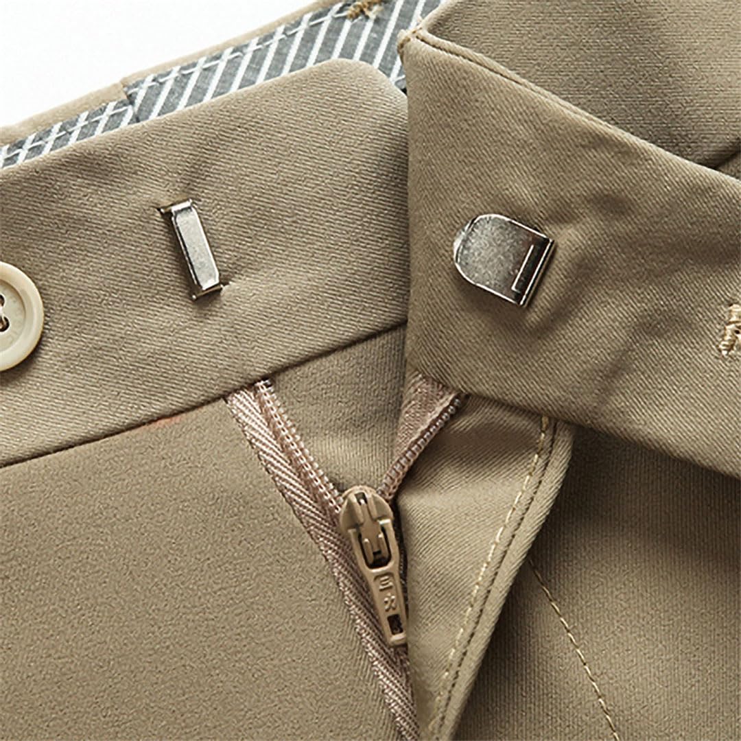 Pantalones De Traje De Negocios De Verano Casual para Hombres Pantalones De Vestir Rectos