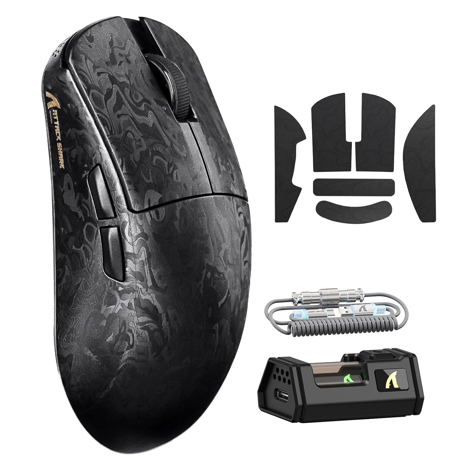 ATTACK SHARK R11 Ultra Mouse gamer sem fio 8K de fibra de carbono