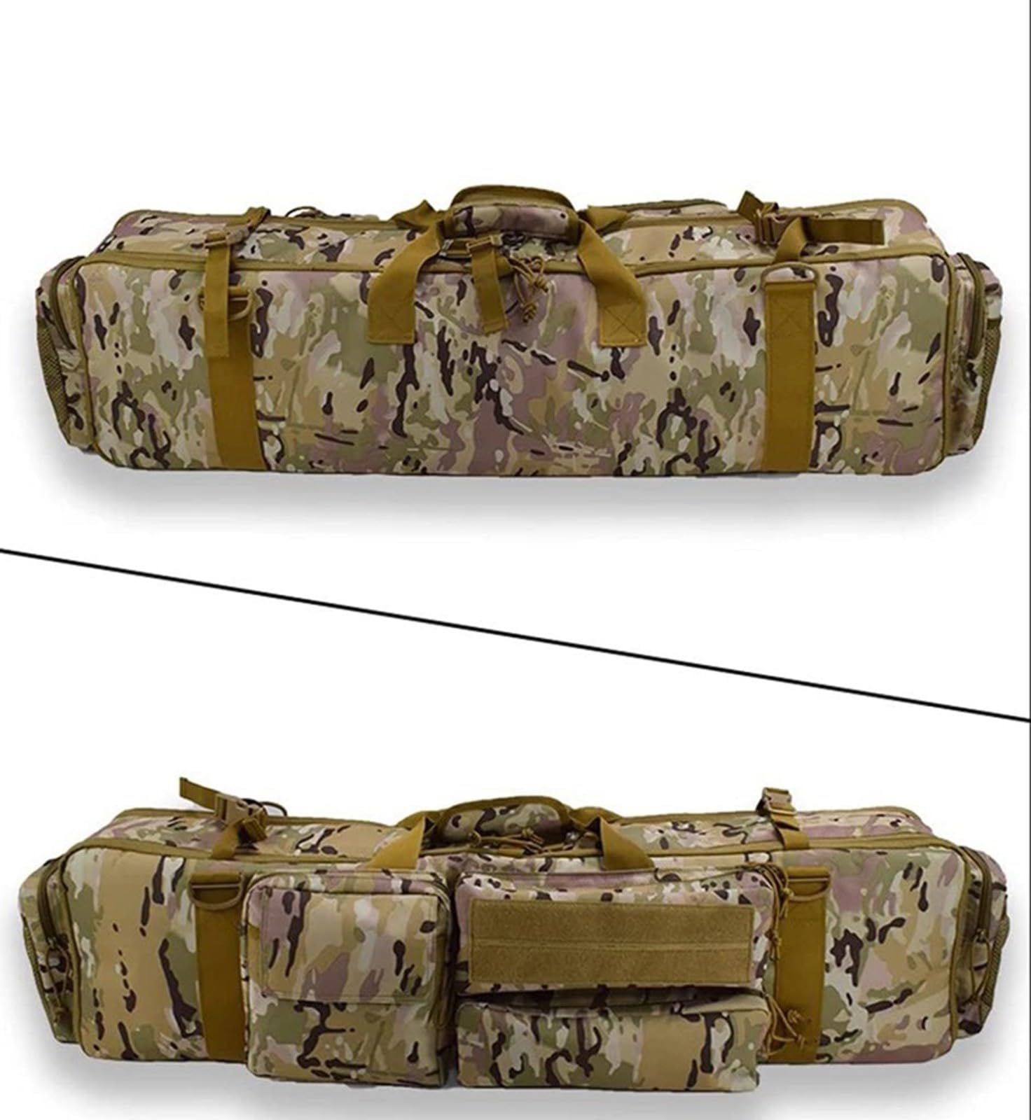 M249 Borsa Protettiva Da Fucile,Doppia Borsa Porta Fucile Sacca Custodia,Soft Air Caccia Con Tasche Ed Imbottitura,Capiente Grande,Attrezzature Tattiche Borse Per Caccia Pesca,Impermeabile