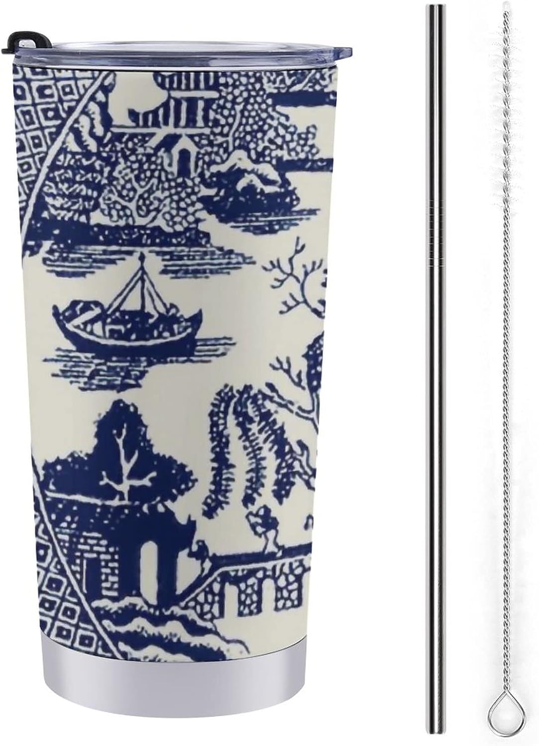 ALLMIX SPOROT 20oz Chinese Blue Willow Stainless Steel