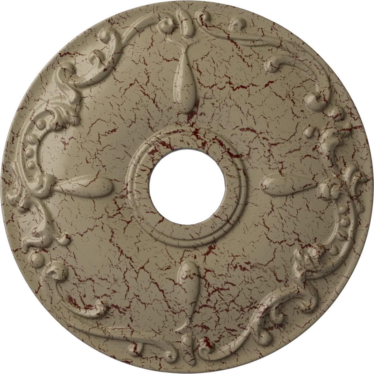 Ekena Millwork CM18KEGDC Kent Ceiling Medallion, Gobi Desert Crackle