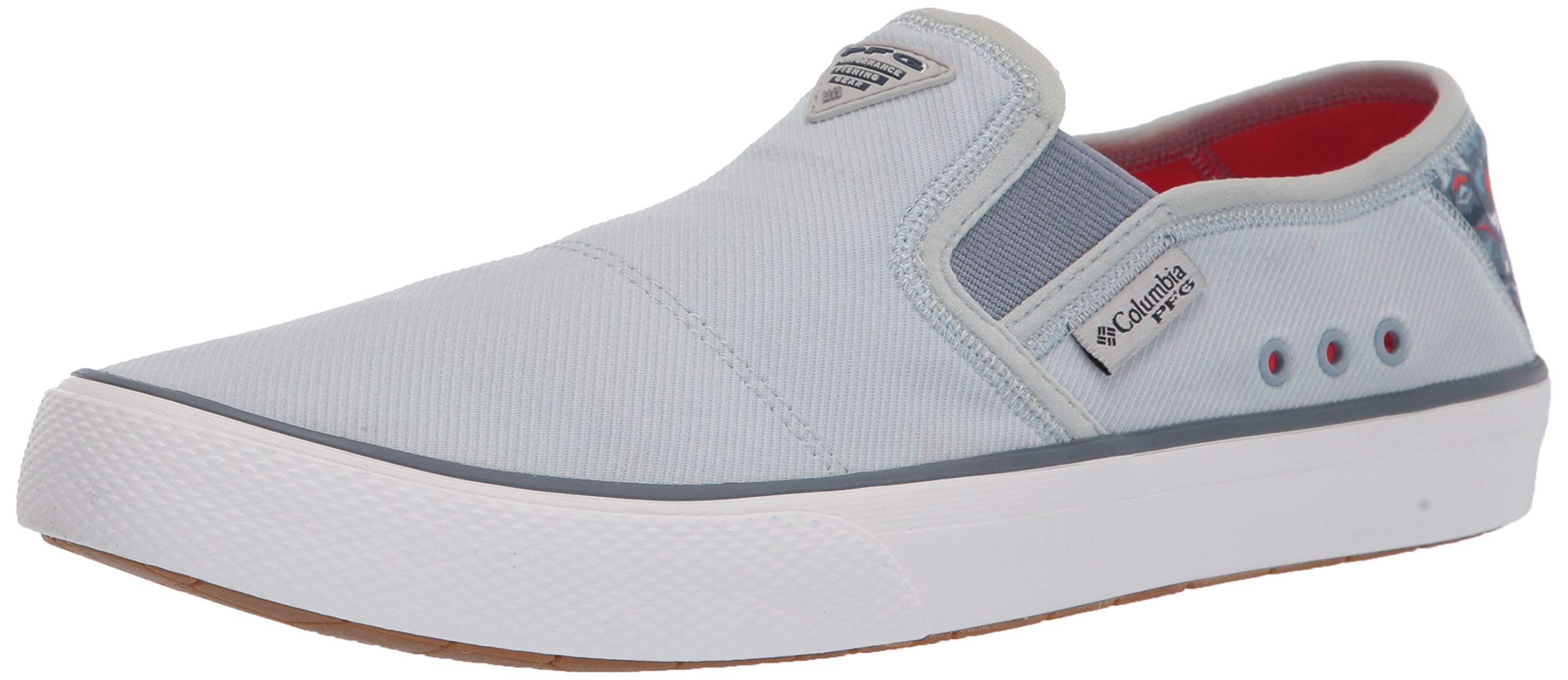 Columbia Womens Slack Water PFG Slip Boat Shoe, Mirage/Bright Poppy, 6 US