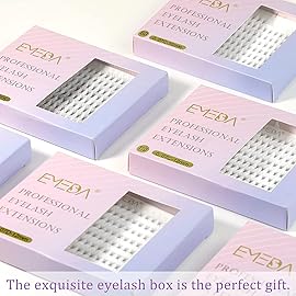 EMEDA 180 Fans Premade Fans Eyelash Extensions Thin Base 10D Stable D Curl Pointy Base Premade Lash Extensions Fans Pre Fanned Volume Lash Extensions (10D 0.07 D 10mm)