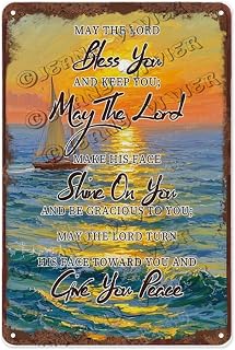 Sunset Sailboat Inspirational Quote 8x12 Inch Metal Sign | Vintage Nautical Decor | Perfect for Homes by the Sea and Ocean Lovers