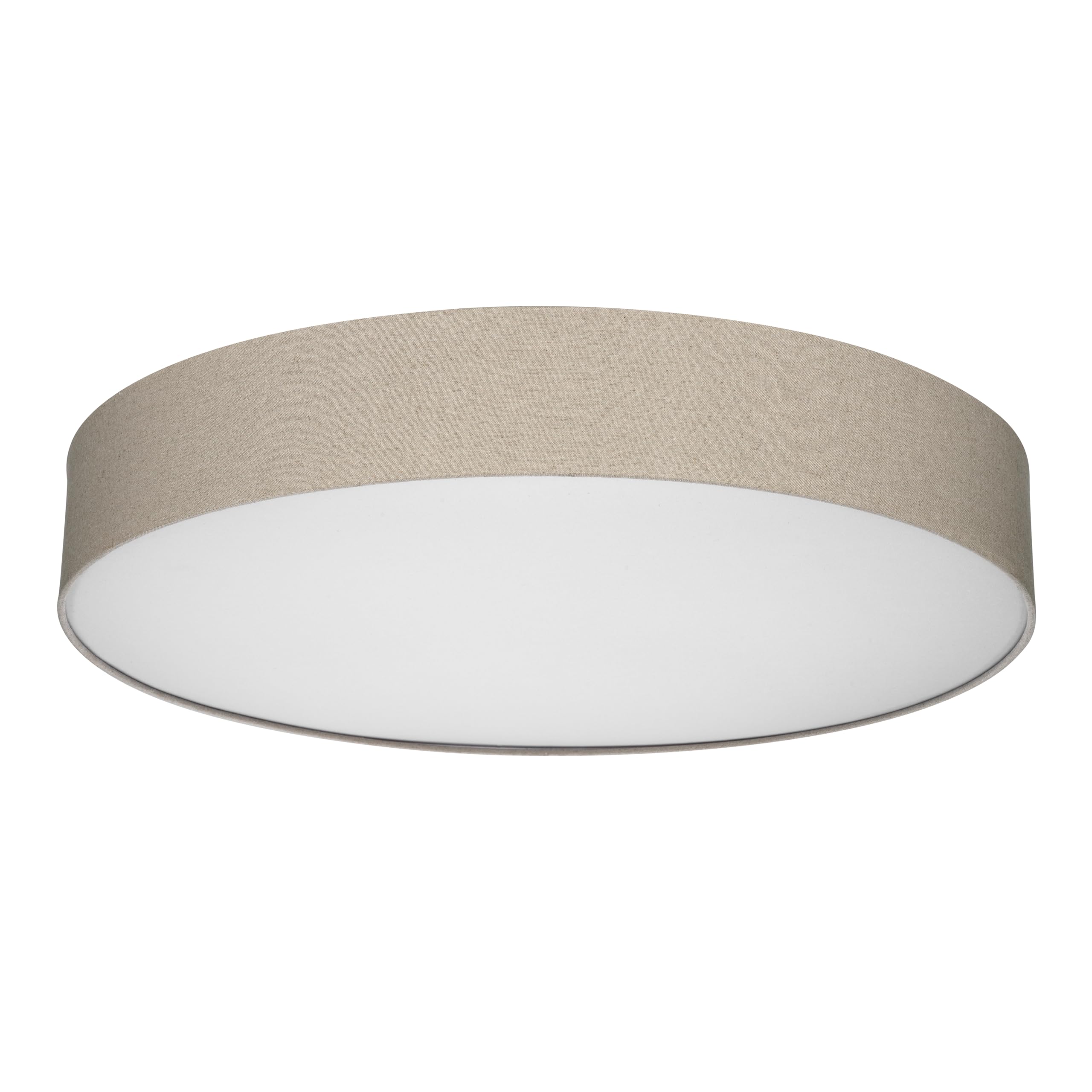 REV Ceiling Light for Bedroom, Living Room and Kitchen, Round, 70 cm with Fabric Shade in Vintage Look, Taupe-image-38