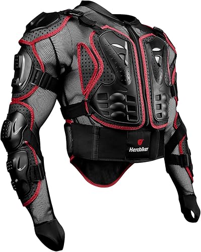 Miniatura 3 de HEROBIKER - Chaqueta de armadura completa para motocicleta, protección para la columna y el pecho, equipo de motocross, protector para motocicleta,