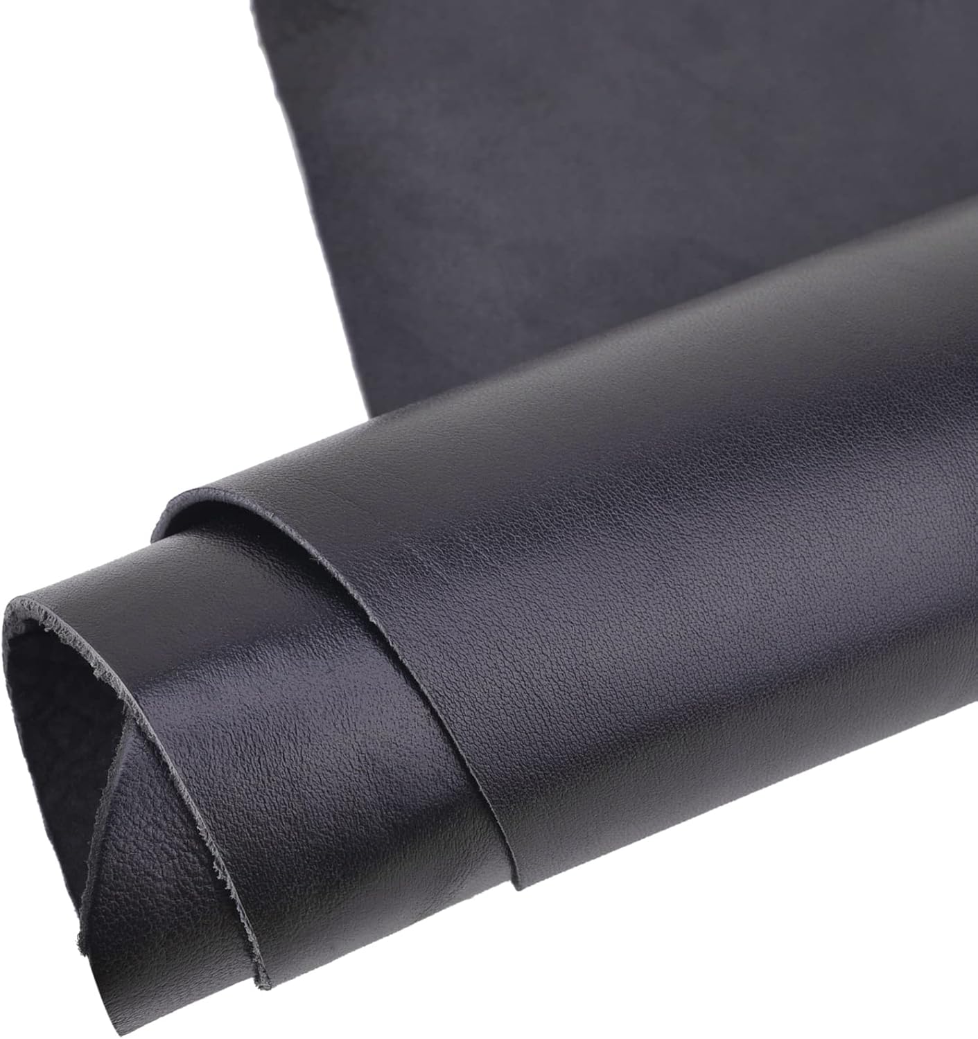 Genuine Sheepskin for Sewing, Lambskin Leather Sheets for Crafting, Sewing (Black, 18×24 inch)