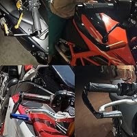 Vista 6 de Protectores de palanca de motocicleta contra caídas para BMW G650GS 2008 2009 2010 2011 2012-2016 G 650 GS 2013 2014 2015 (color gris)