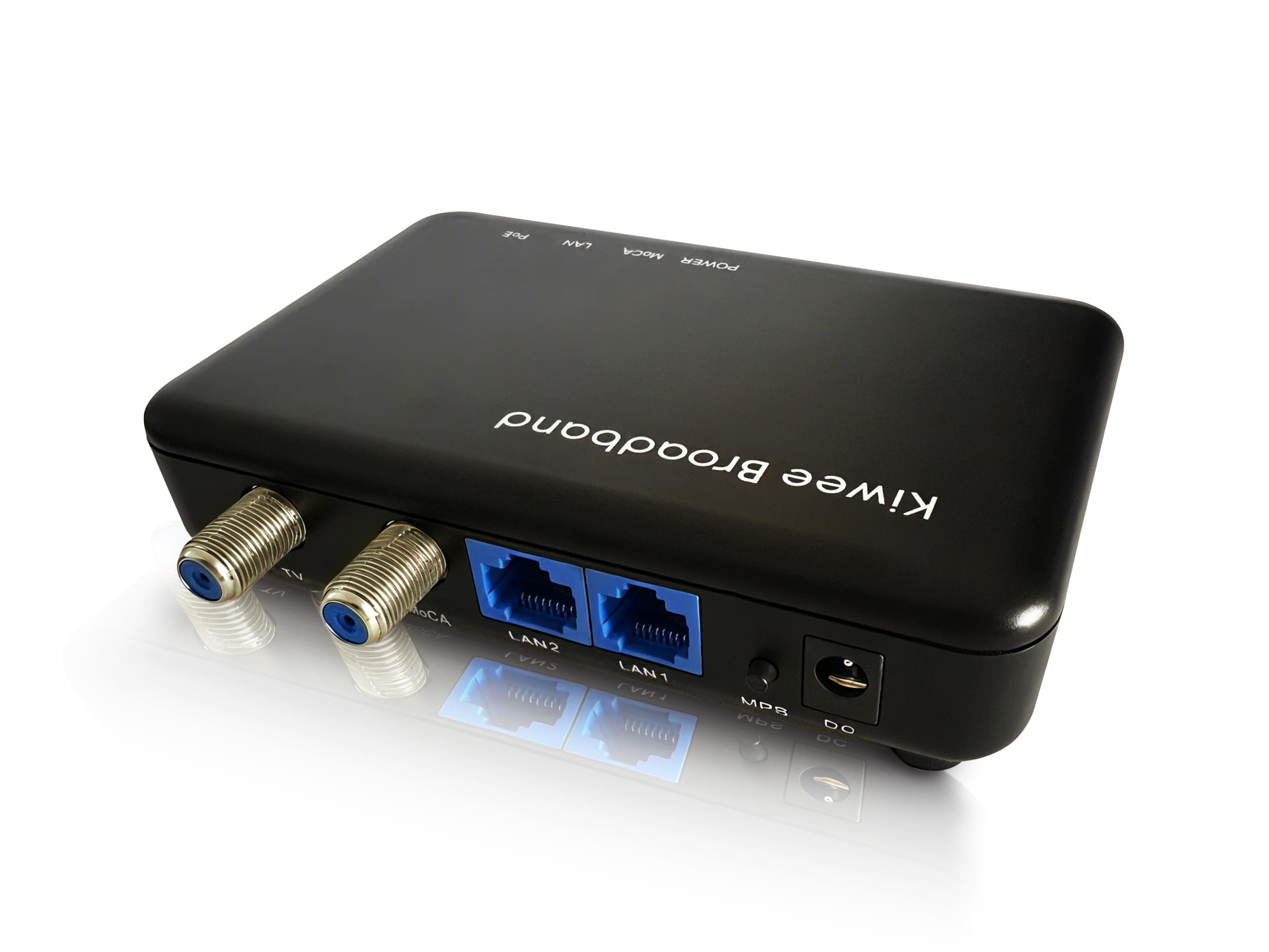 Adaptateur MoCA 2.5 avec Doubles Ports 2,5GbE (Lot de 2) | Bande E étendue (400–900MHz) | Compatible TV Satellite | LAN Filaire 2,5Gbps pour Streaming, Gaming, WiFi Mesh | Câbles Inclus | KB-M3-02E